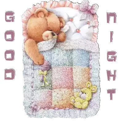 Good Night Sparkling Sticker - Good Night Sparkling Blankets Stickers