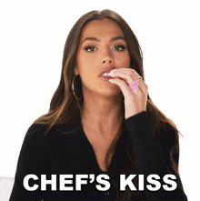 Chef'S Kiss Sistine Rose Stallone GIF - Chef'S Kiss Sistine Rose Stallone The Family Stallone GIFs