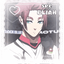 a picture of a boy with the name elian written on it