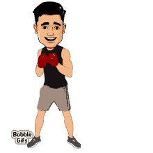 boxing bobble gif muscle body building