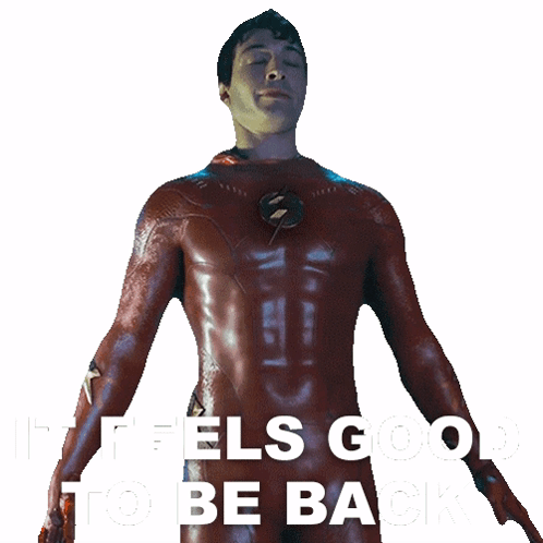 It Feels Good To Be Back Barry Allen Sticker - It feels good to be back Barry Allen The Flash - GIF 탐색 및 공유