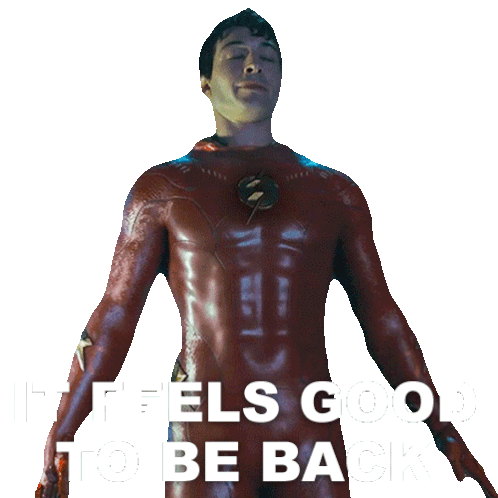 It Feels Good To Be Back Barry Allen Sticker - It Feels Good To Be Back Barry Allen The Flash Stickers