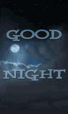 Good Night Moon GIF - Good Night Moon Clouds GIFs