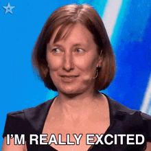 Im Really Excited Olga GIF - Im Really Excited Olga Britains Got Talent GIFs