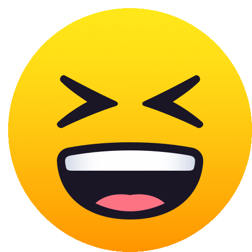Grinning Squinting Face People Sticker - Grinning Squinting Face People Joypixels Stickers