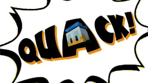 Quack Duck Sticker - Quack Duck Minecraft Stickers