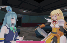 a screenshot of a video game shows aqua and darkness in a room