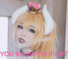You Know Im Right Bowsette GIF - You Know Im Right Bowsette Emiru GIFs