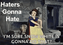 Haters Gonna Hate Snow White GIF - Haters Gonna Hate Snow White Dancee GIFs