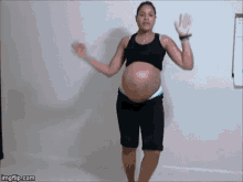 Pregnant Woman Dancing GIF - Pregnant Woman Dancing Zumba GIFs
