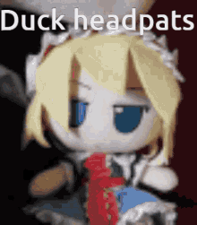 Fumo Duck Headpats GIF - Fumo Duck Headpats GIFs