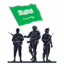 gdfsa pacing saudi arabia flag wavy