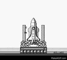 tetris rocket ship
