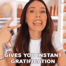 Gives You Instant Gratification Shea Whitney GIF - Gives You Instant Gratification Shea Whitney Feel Grateful GIFs