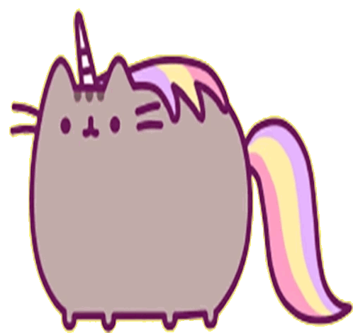 Pusheen Unicorn Sticker - Pusheen Unicorn Cat Stickers