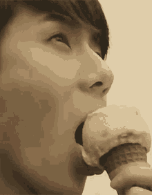 Sehun Ice Cream Licks GIF