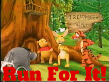 The Book Of Pooh Rabbit GIF - The Book Of Pooh Rabbit Run For It GIFs