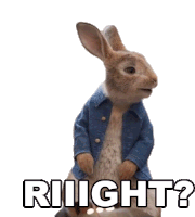 Riiight Peter Rabbit Sticker - Riiight Peter Rabbit Peter Rabbit2the Runaway Stickers