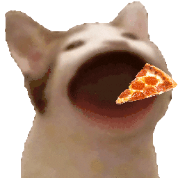 Pizza Cat Sticker - Pizza Cat Stickers