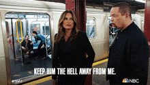 Keep Him The Hell Away From Me Detective Olivia Benson GIF - Keep Him The Hell Away From Me Detective Olivia Benson Mariska Hargitay GIFs