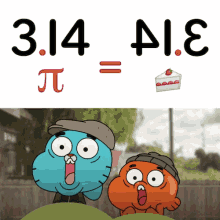 Pi Day Gumball GIF - Pi Day Gumball Shook GIFs