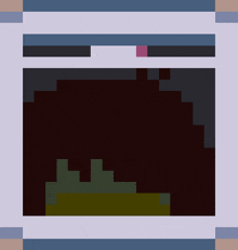 a pixel art of a landscape with a few trees