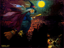 Witch Full Moon GIF
