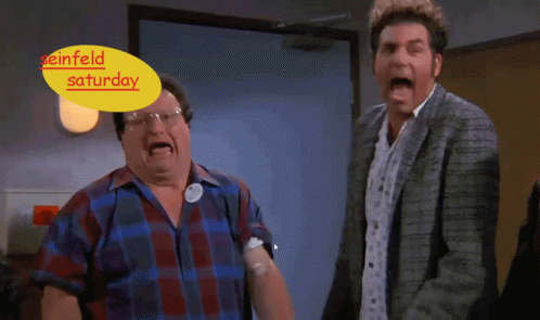Friyay Happy Screaming Friends Seinfeld Meme GIF
