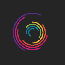 spin loading colors music circles