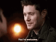 Youre Welcome Supernatural GIF - Youre Welcome Supernatural Dean GIFs