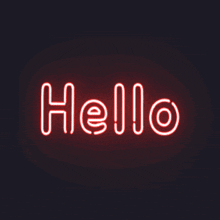 Neon Sign English GIF - Neon Sign English Hello GIFs