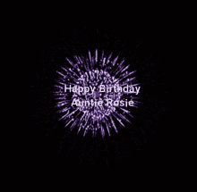 Purple Fireworks GIF - Purple Fireworks Happy Birthday GIFs