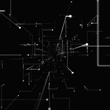 a black background with a lot of white lines