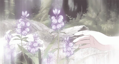 Aesthetic Anime GIF - Aesthetic Anime Picking Flowers - Discover & Share  GIFs