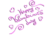 the words happy valentine 's day are written in pink on a white background