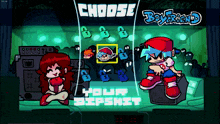 a video game called boyfriend is being played on a screen