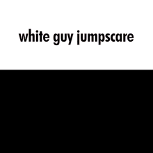 a man wearing glasses stands in front of a blue wall with the words white guy jumpscare written above him