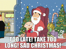 Family Guy Santa GIF - Family Guy Santa Waiting GIFs