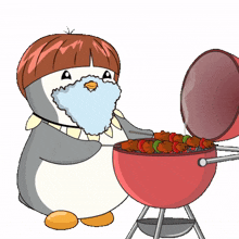food cooking fish penguin cook