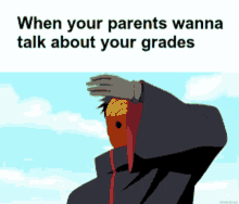 Tobi Naruto GIF - Tobi Naruto When Your Parents Wanna Talk About Your Grades GIFs