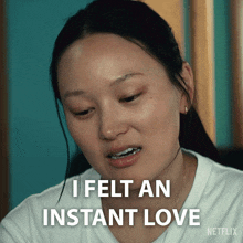 a woman says i felt an instant love on a netflix advertisement