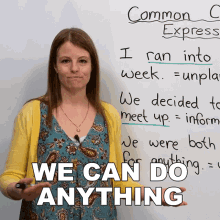 We Can Do Anything Emma GIF - We Can Do Anything Emma Learn English With Emma GIFs