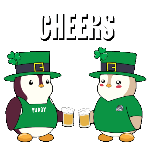 Cheers Beer Sticker - Cheers Beer Pudgy Penguins Stickers