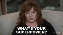 Whats Your Superpower Melissa Mccarthy GIF - Whats Your Superpower Melissa Mccarthy Lydia GIFs