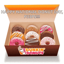 Dunkin Donuts National Donut Day GIF - Dunkin Donuts National Donut Day Yummo GIFs