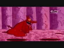 Red Guy El GIF - Red Guy El Cow And Chicken GIFs