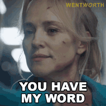 You Have My Word Marie Winter GIF - You Have My Word Marie Winter Wentworth GIFs