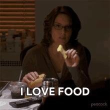 I Love Food Liz Lemon GIF - I Love Food Liz Lemon 30rock GIFs