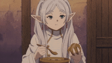 Anime Elf GIF - Anime Elf Eating GIFs