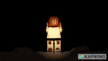 a picture of a lego figure with the word kapwing in the lower right corner